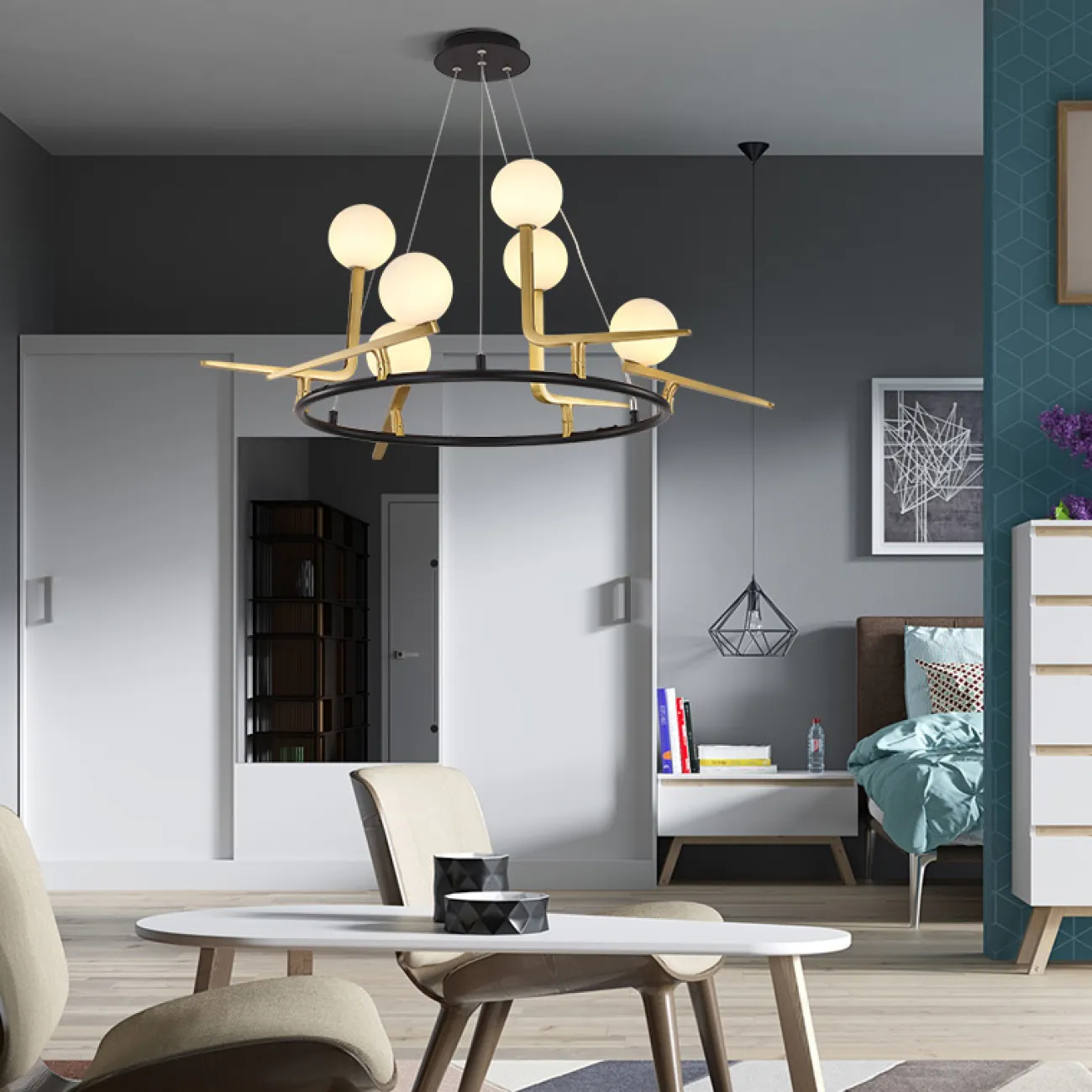 Подвесная люстра BIRD D105 от ImperiumLoft Подвесная люстра BIRD D105 от ImperiumLoft