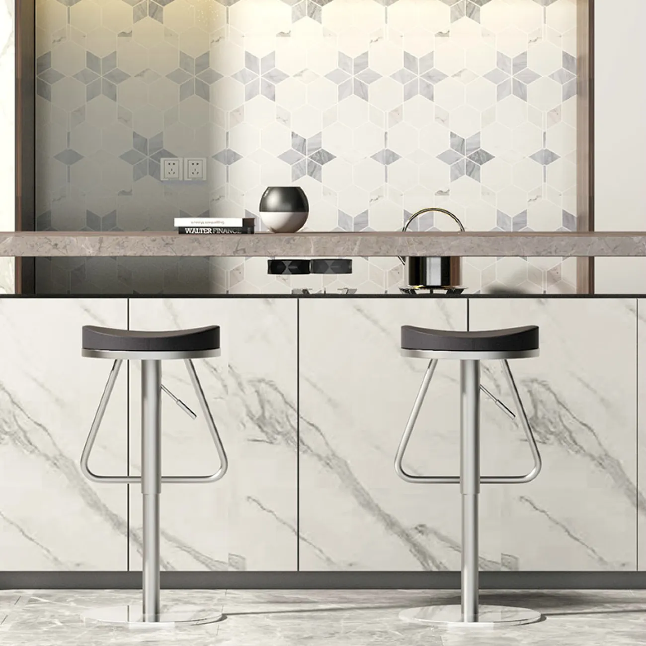 Дизайнерский барный стул LaLume-BA00102