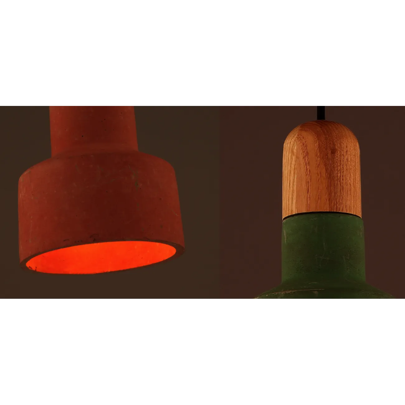 Потолочный светильник Art Concrete Wooden Cope от LaLume