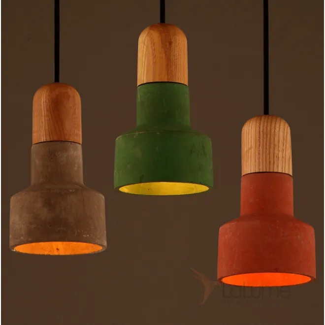 Потолочный светильник Art Concrete Wooden Cope от LaLume