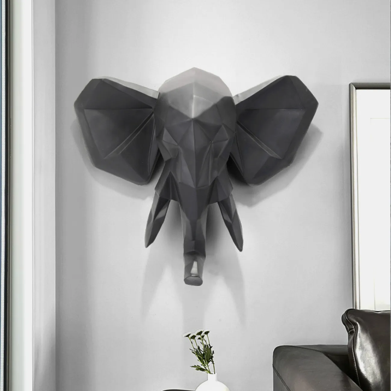 Дизайнерский настенный декор слон LaLume-KKK00237