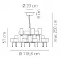 Люстра AXO Light Spillray lamps 30 от LaLume