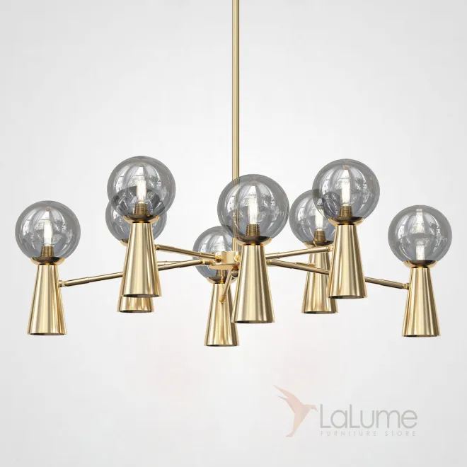 Потолочная люстра ABELINA L16 Gold Grey от ImperiumLoft