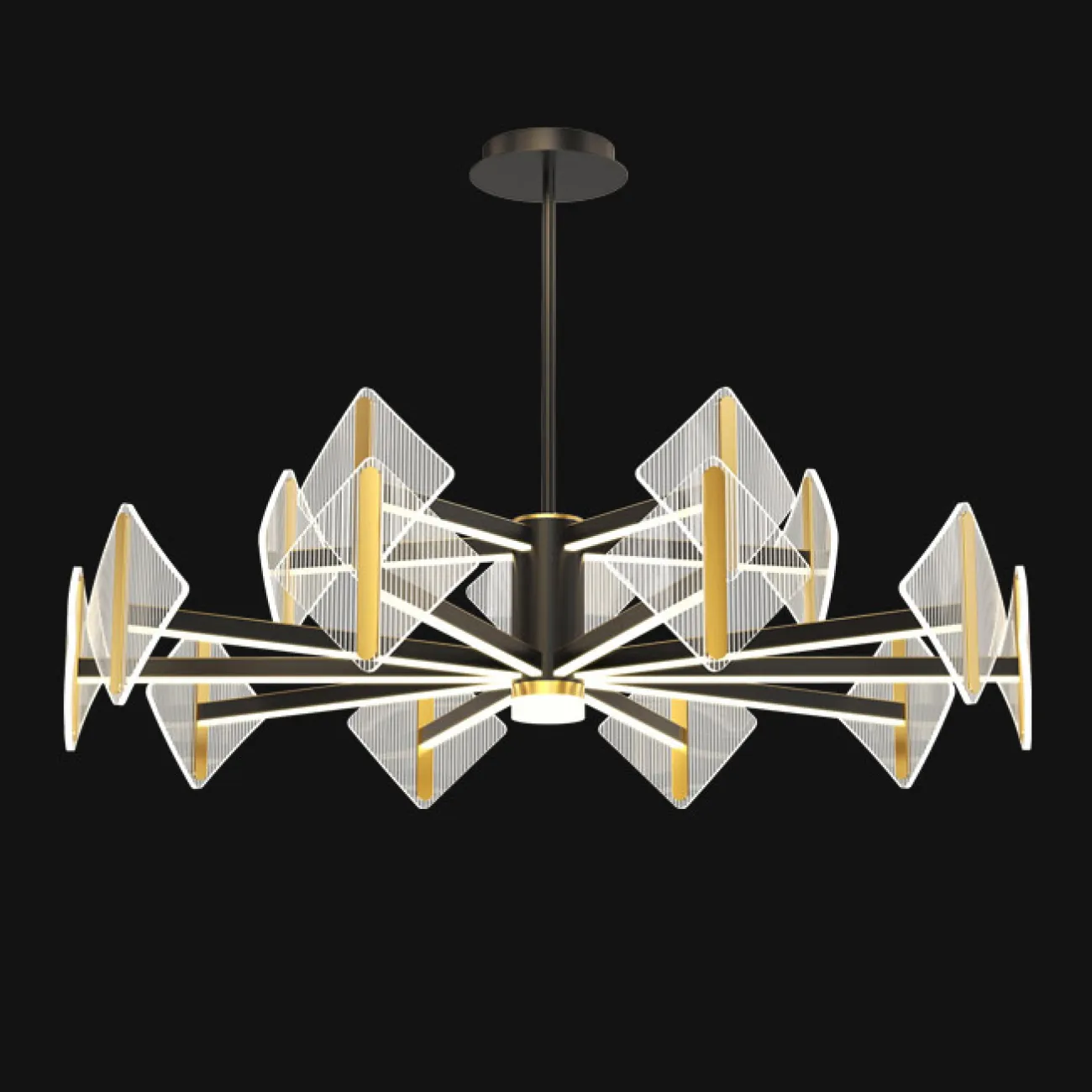 Потолочная люстра KEEN L12 Brass от ImperiumLoft