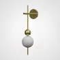 Серия настенных светильников в виде композиции из шарообразных плафонов и шаров из настоящей латуни FOLMER WALL H59