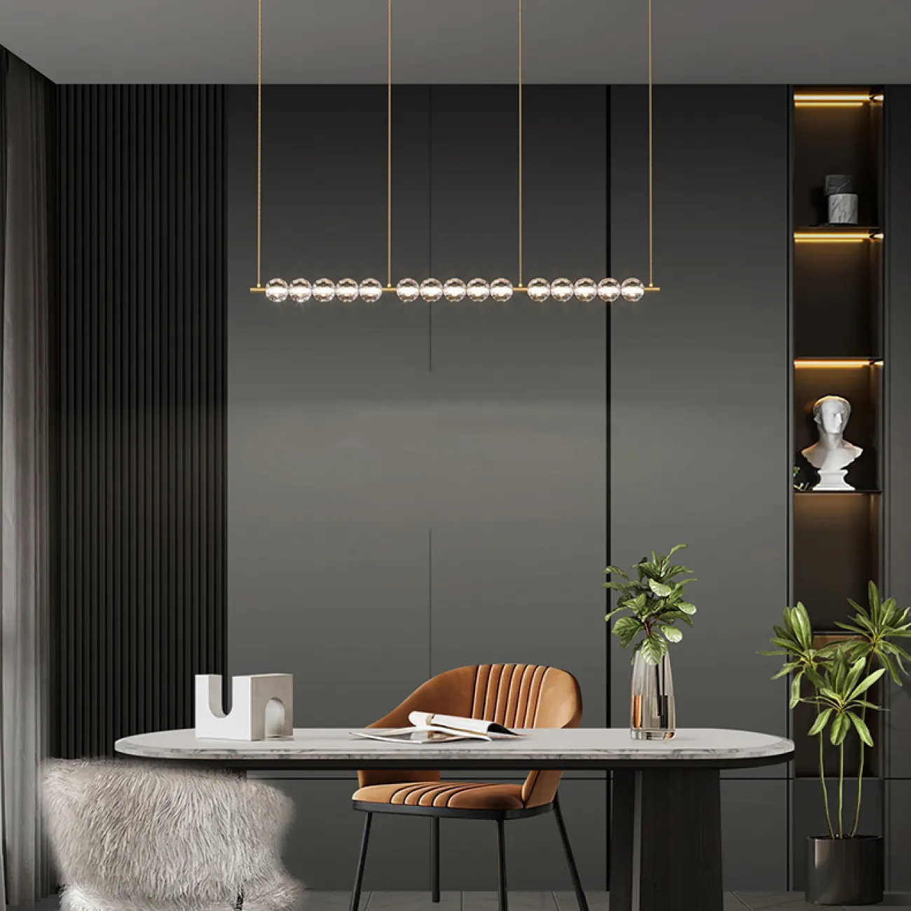 Подвесной светильник JILLIAN B LONG L108 от ImperiumLoft