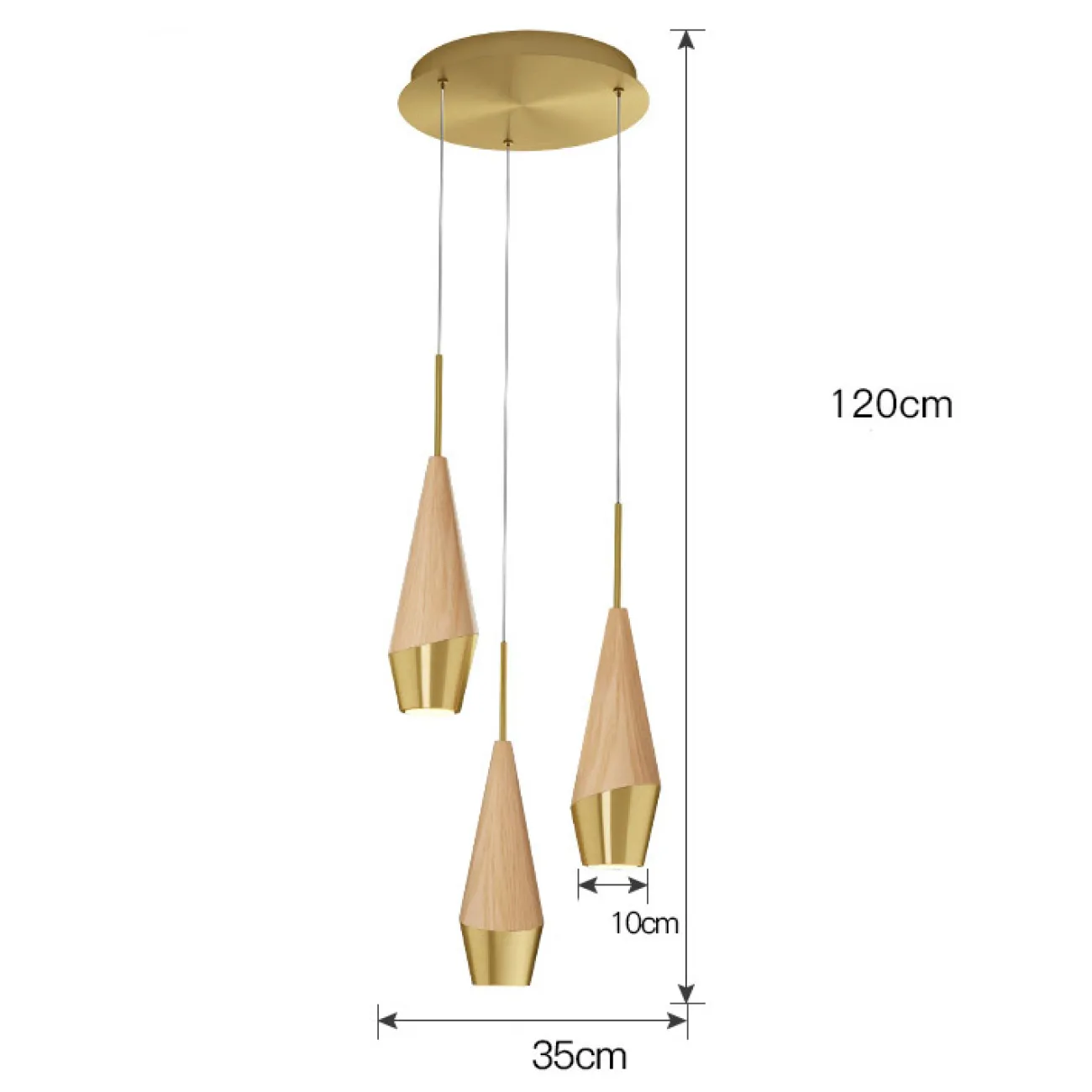 Подвесной светильник RABEA MORE Диск от ImperiumLoft