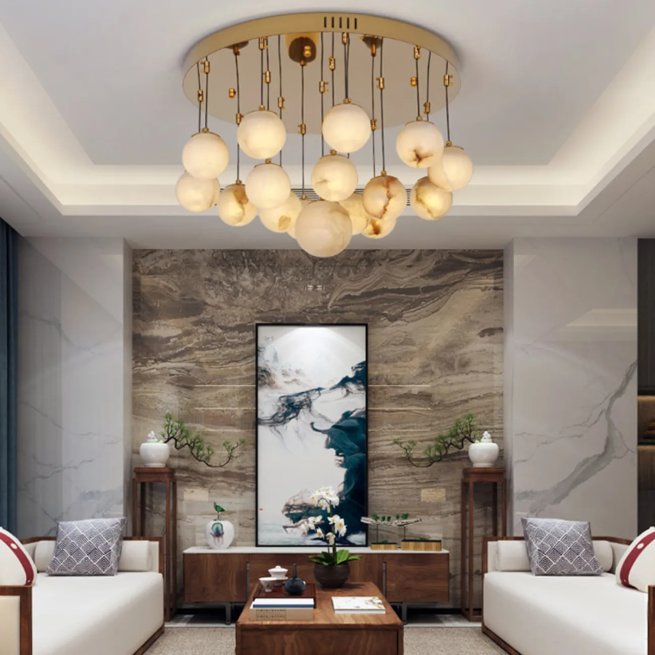 Подвесной светильник MARBLE BALL от ImperiumLoft