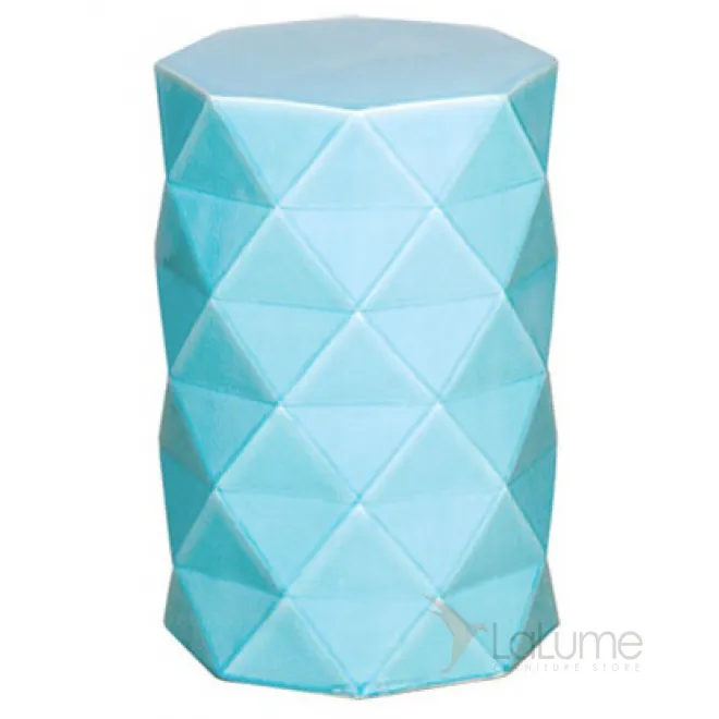 Керамический табурет Octagon Geometric Blue