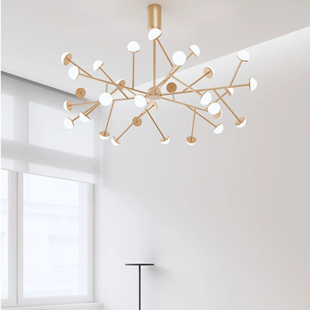 Потолочная люстра HILVI D68 Black от ImperiumLoft