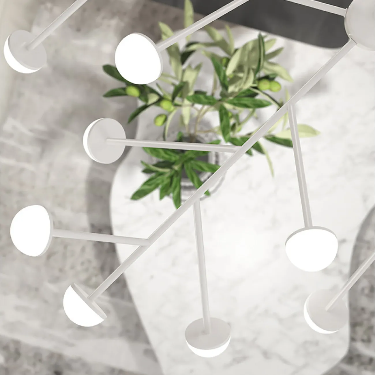 Потолочная люстра HILVI D68 Black от ImperiumLoft