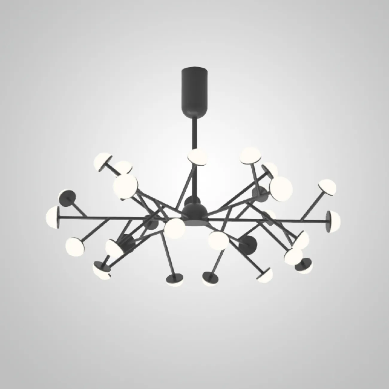 Потолочная люстра HILVI D68 Black от ImperiumLoft