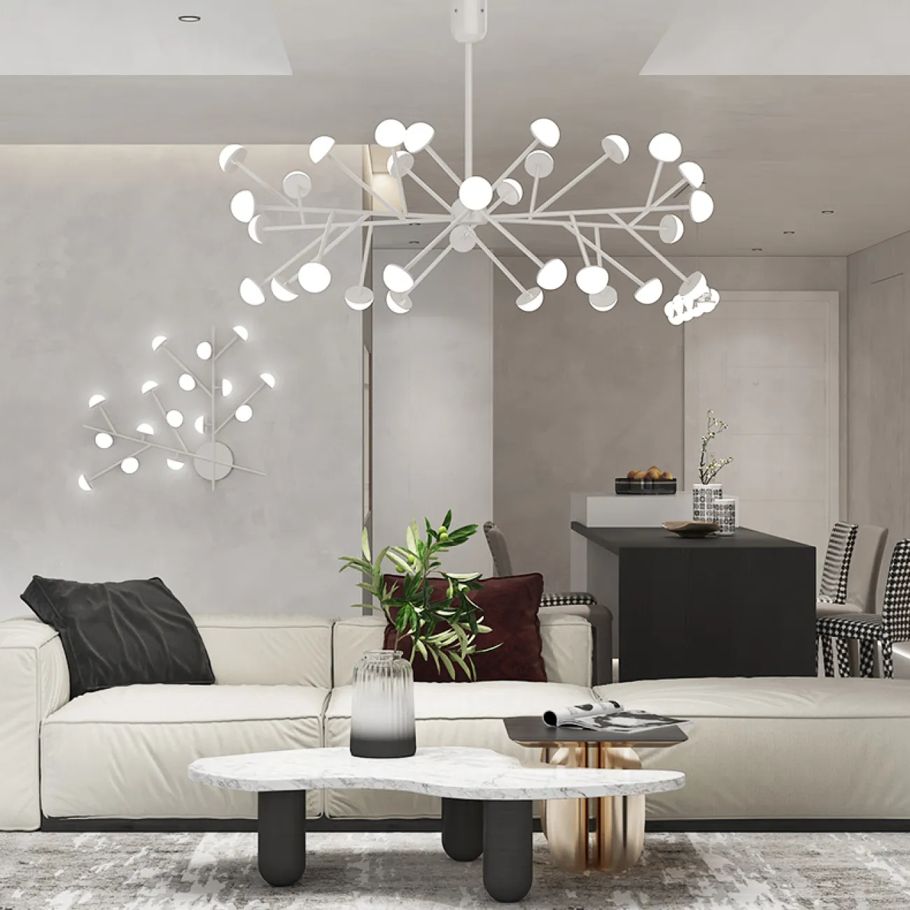 Потолочная люстра HILVI D68 Black от ImperiumLoft