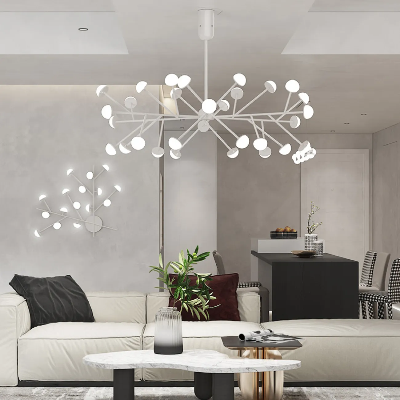 Потолочная люстра HILVI D68 Black от ImperiumLoft