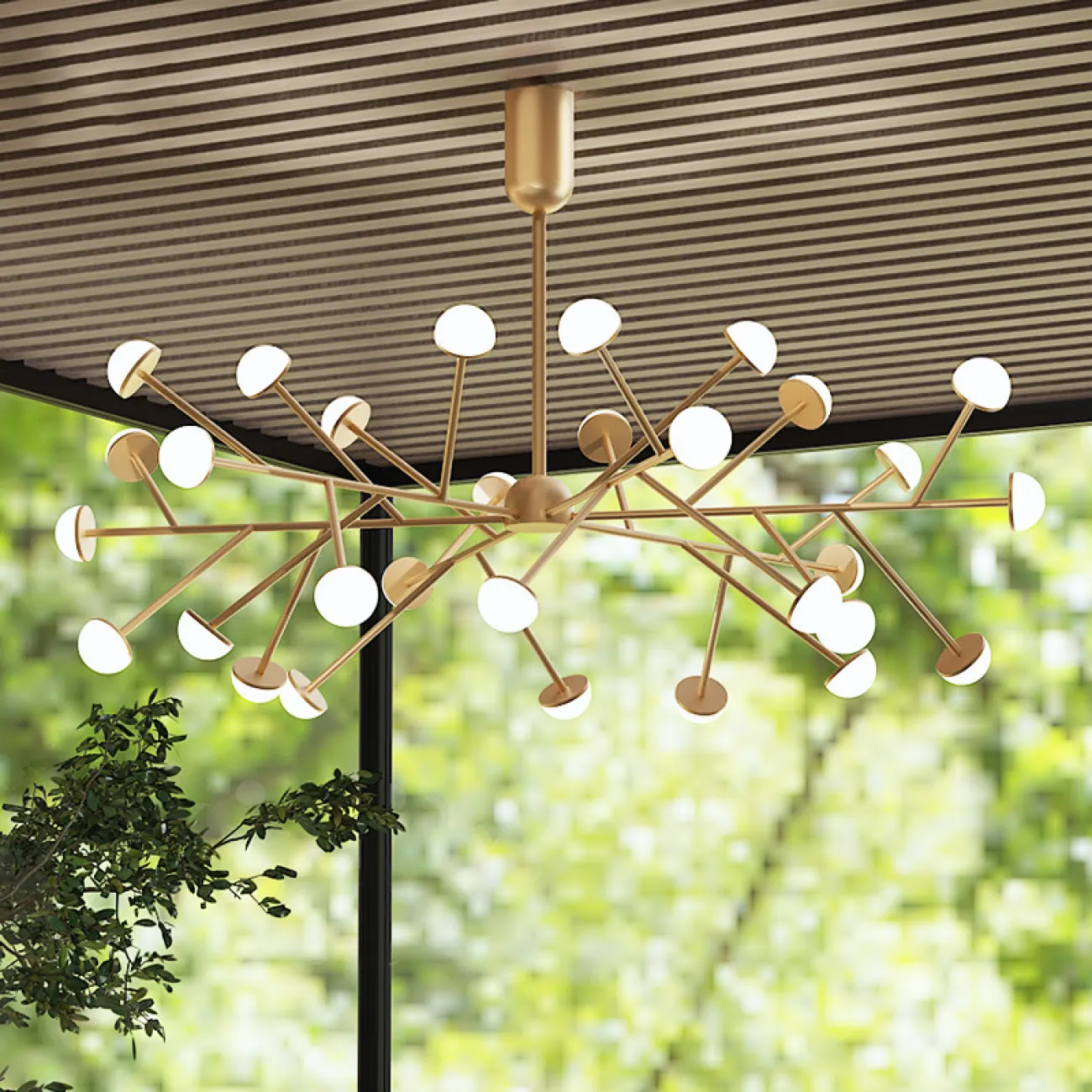 Потолочная люстра HILVI D68 Black от ImperiumLoft