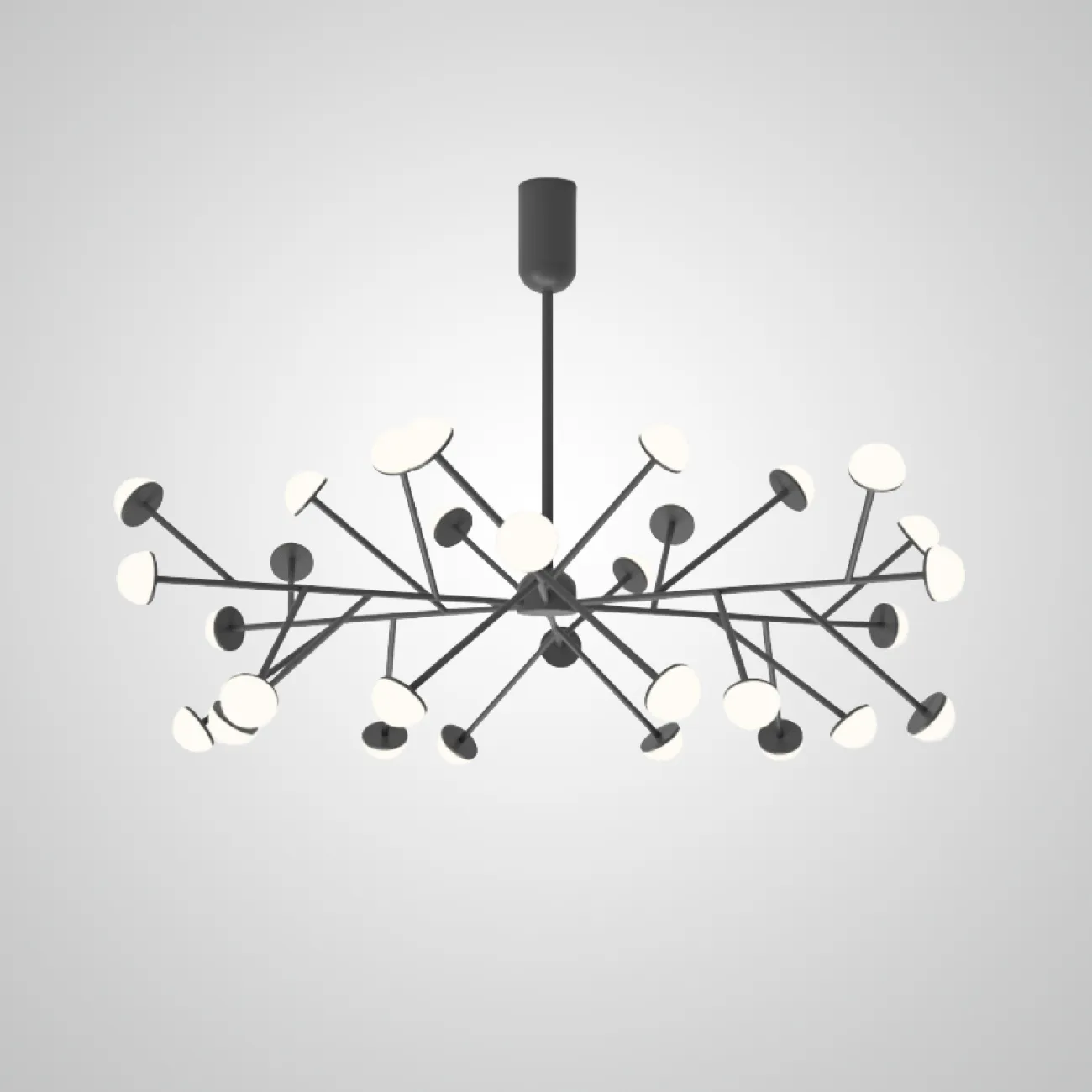 Потолочная люстра HILVI D68 Black от ImperiumLoft