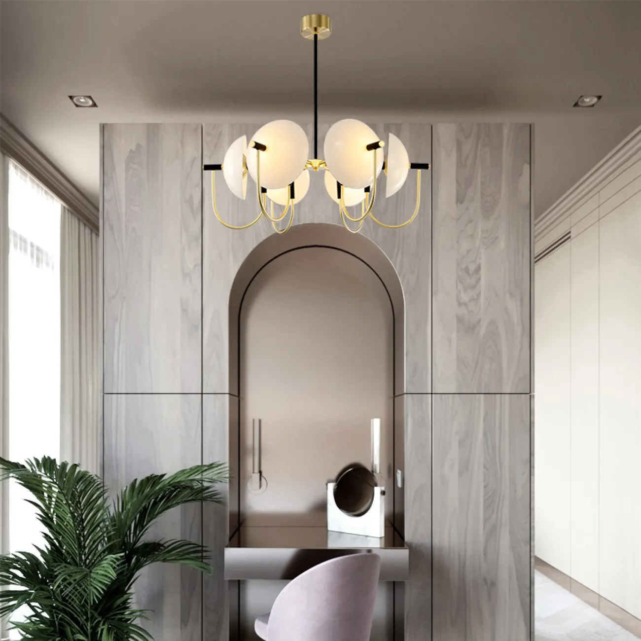 Люстра на штанге BLICK 3 D70 от ImperiumLoft