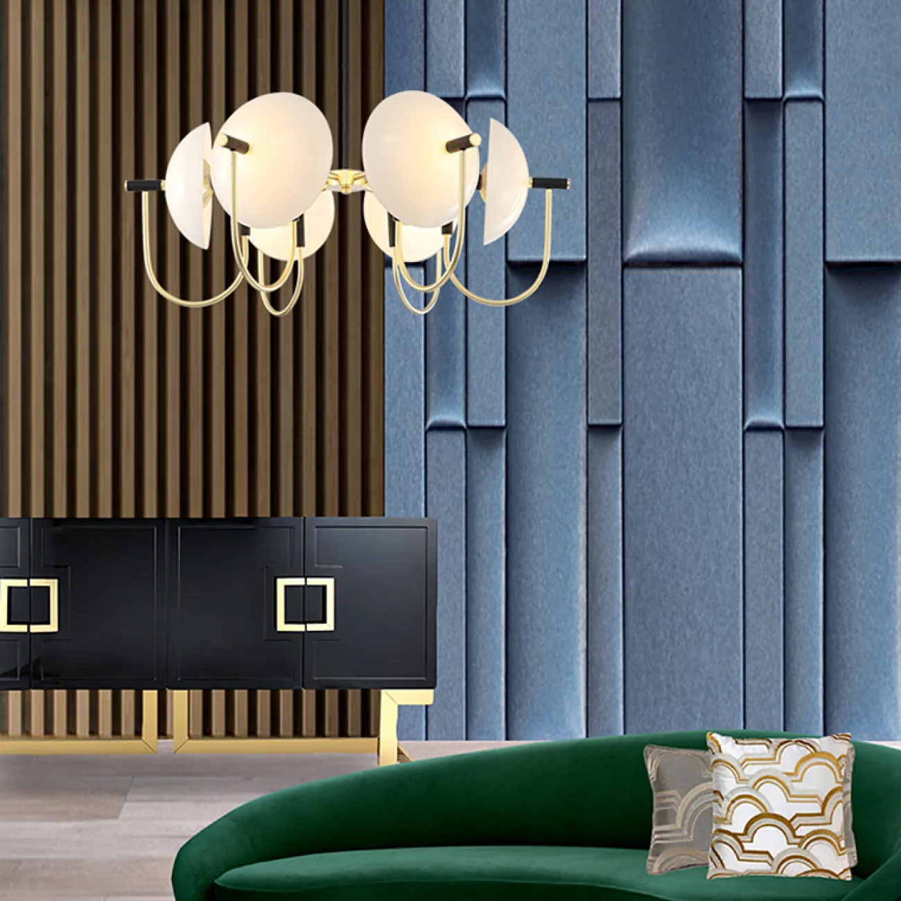 Люстра на штанге BLICK 3 D70 от ImperiumLoft