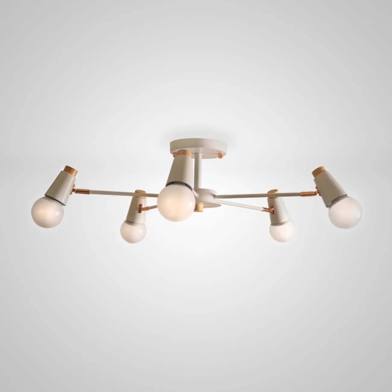 Потолочная люстра ROTARY L6 White от ImperiumLoft Потолочная люстра ROTARY L6 White от ImperiumLoft