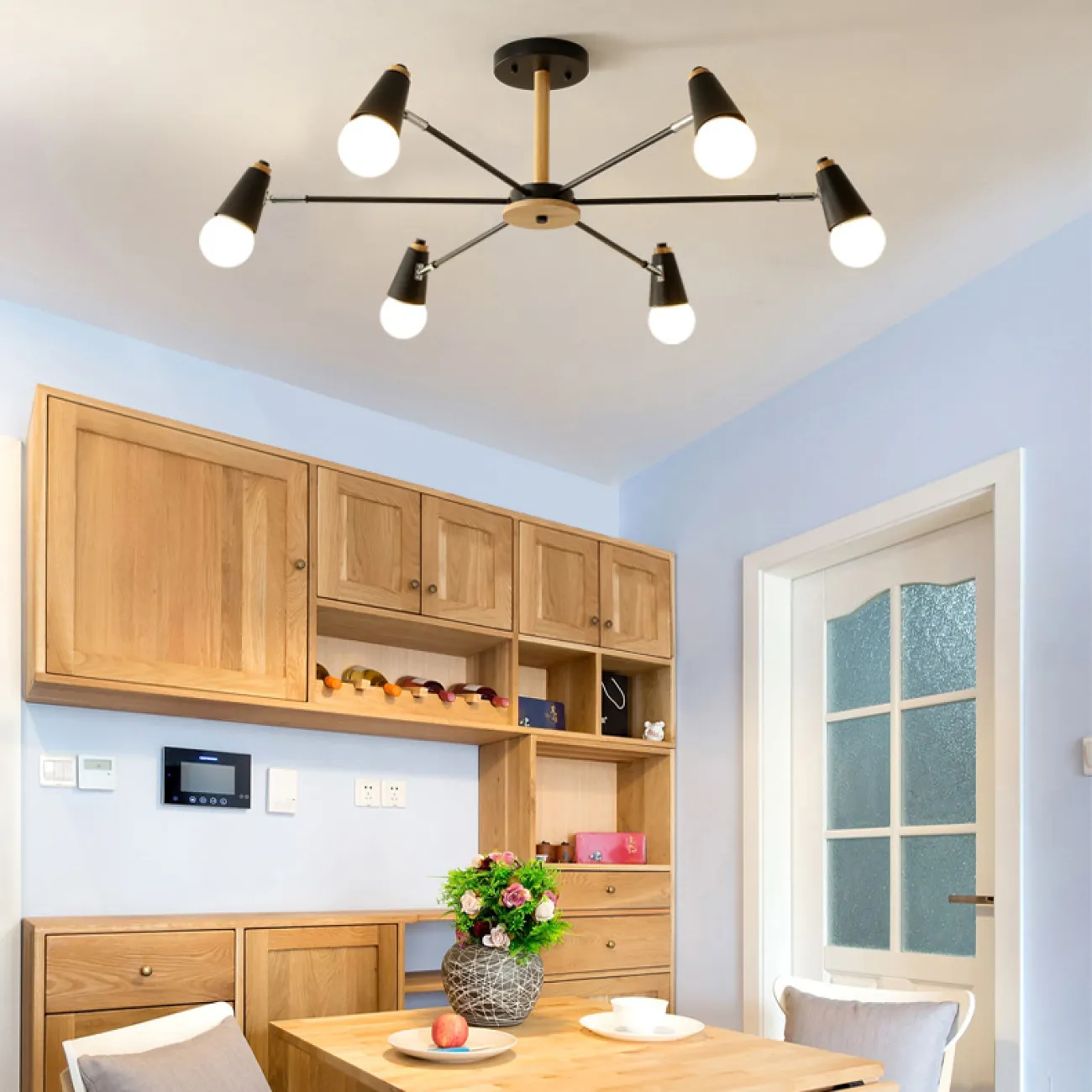 Потолочная люстра ROTARY L6 White от ImperiumLoft Потолочная люстра ROTARY L6 White от ImperiumLoft