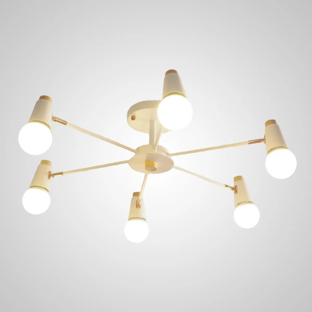 Потолочная люстра ROTARY L5 White от ImperiumLoft Потолочная люстра ROTARY L5 White от ImperiumLoft