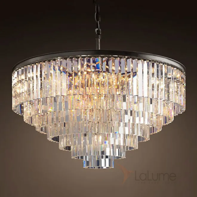 Люстра RH 1920s Odeon Clear Glass Fringe Chandelier D110 от ImperiumLoft