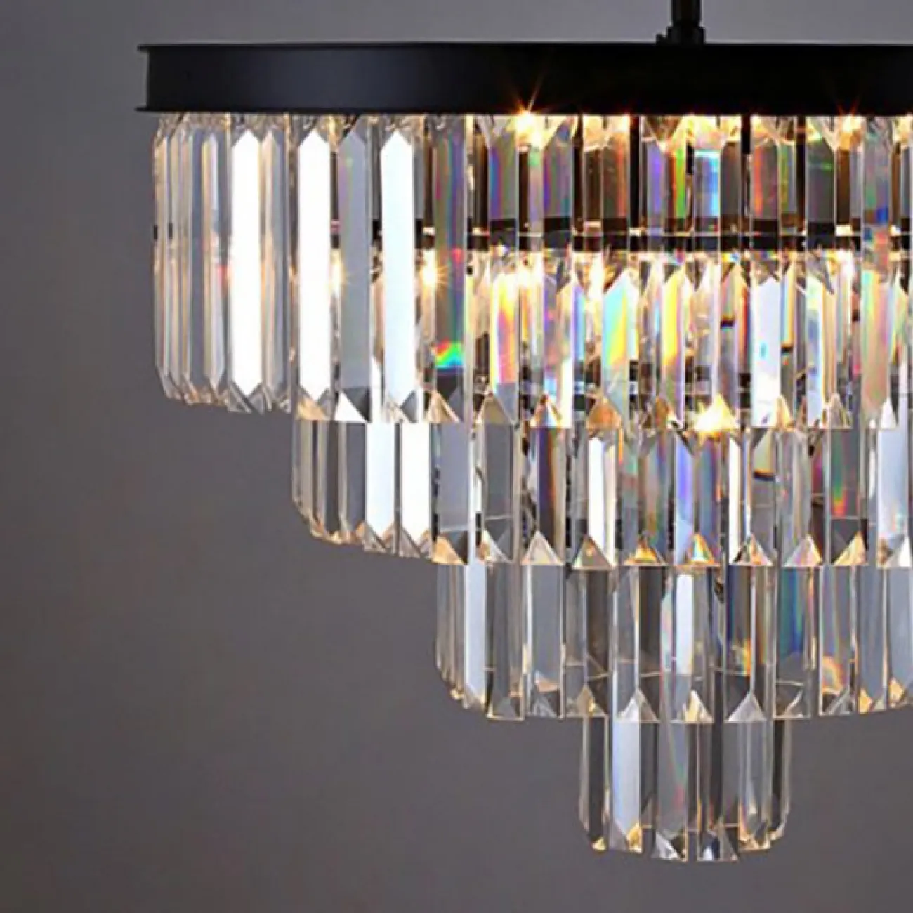 Люстра RH 1920s Odeon Clear Glass Fringe Chandelier D110 от ImperiumLoft