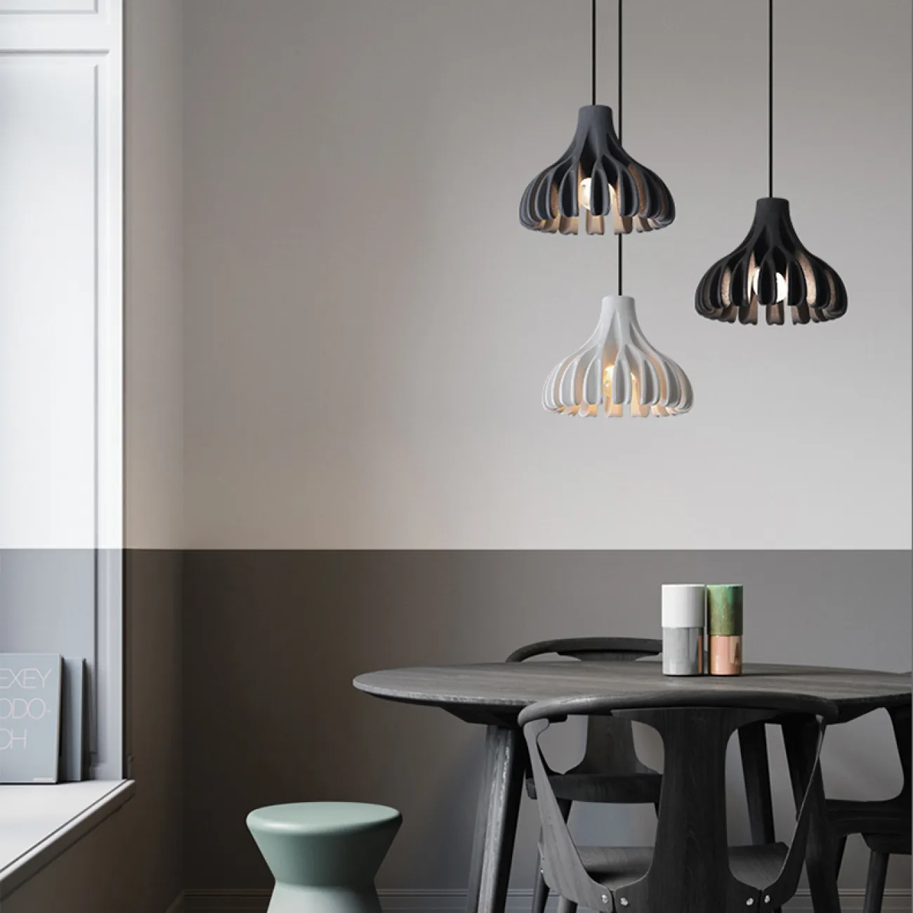 Подвесной светильник JAVA Grey от ImperiumLoft