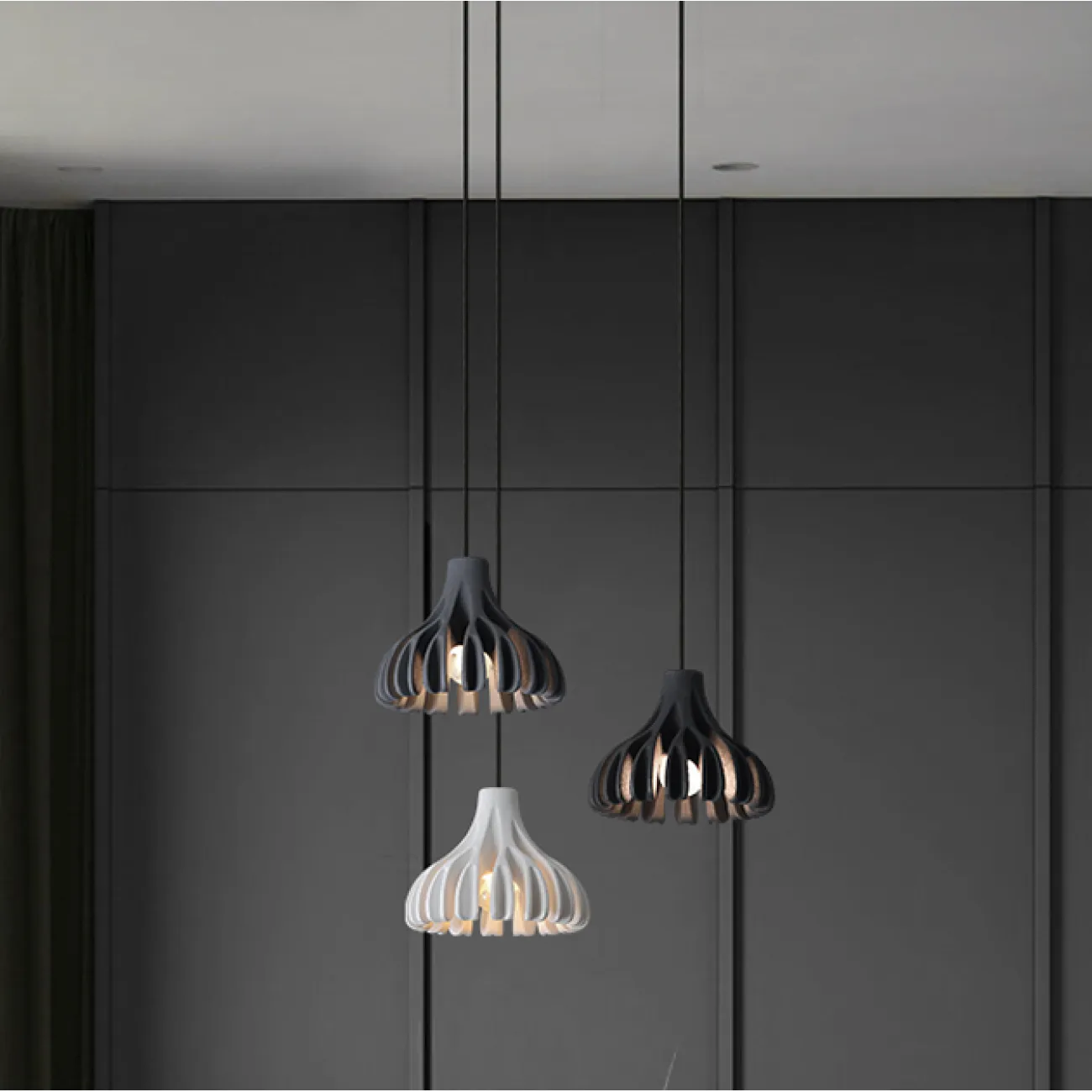 Подвесной светильник JAVA Grey от ImperiumLoft