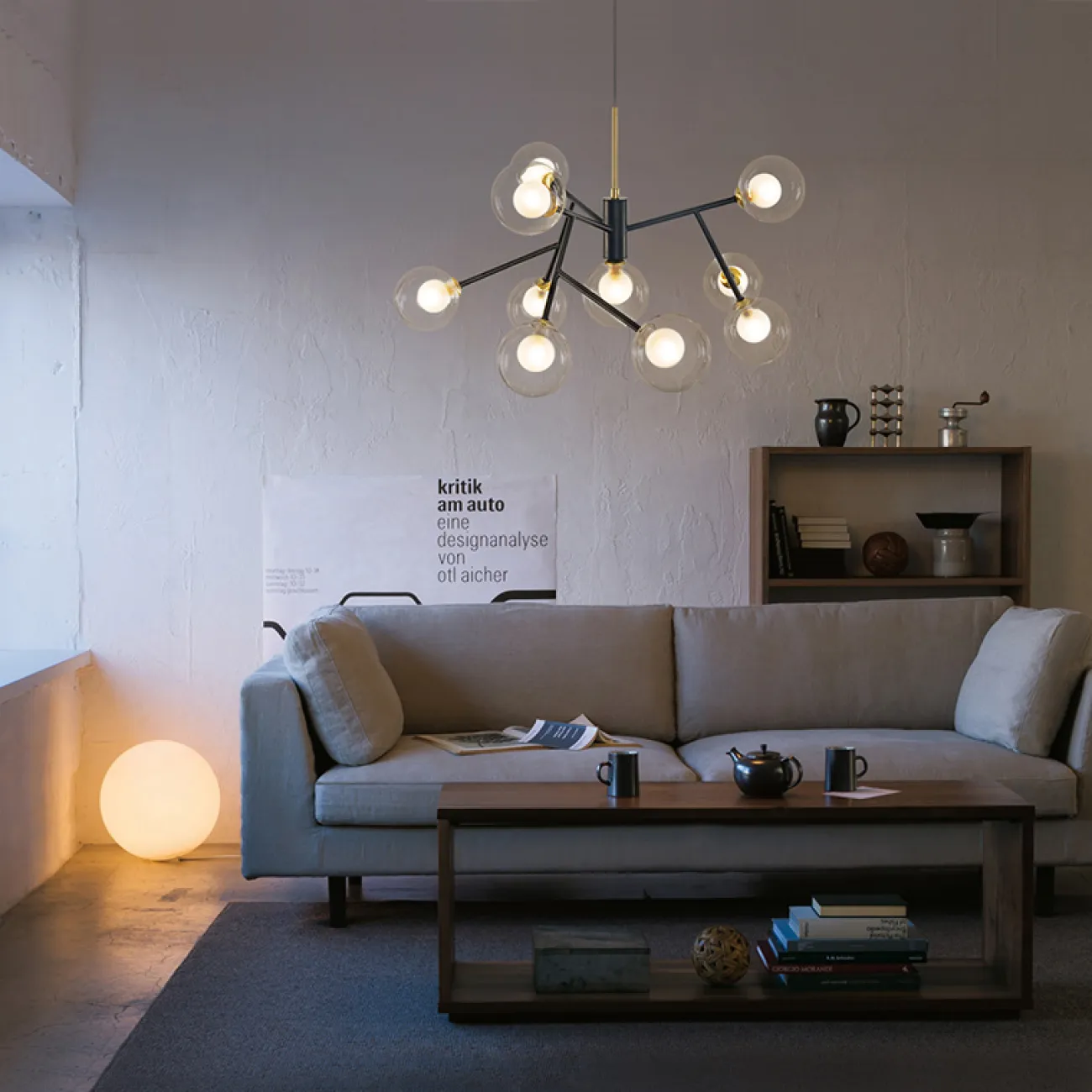 Подвесная люстра PEARL L5 Grey от ImperiumLoft Подвесная люстра PEARL L5 Grey от ImperiumLoft