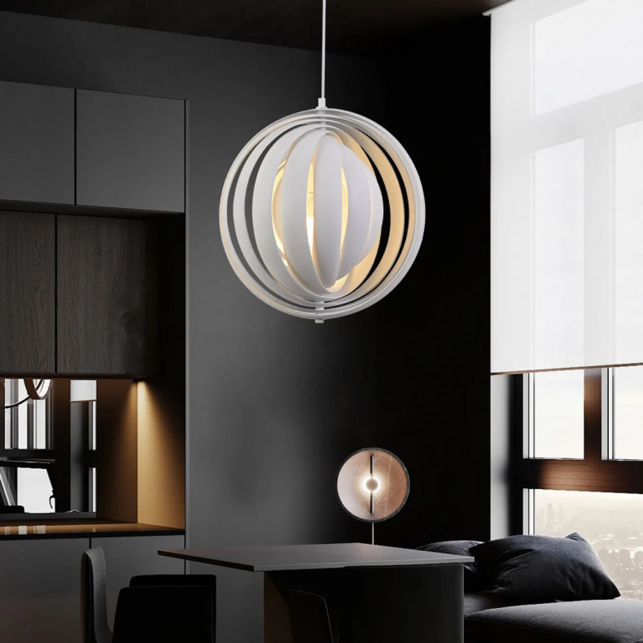 Подвесной светильник MOONART B gray от ImperiumLoft