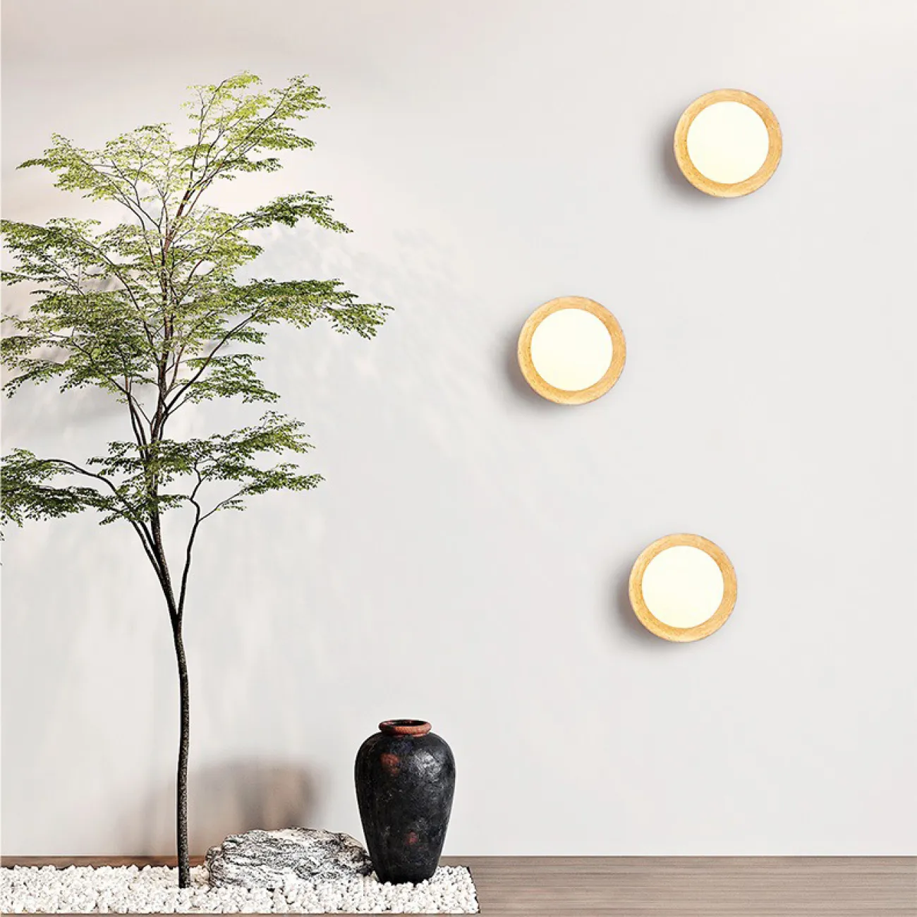 Настенный светильник с белым шарообразным плафоном на каменном основании в форме чаши SAMPE WALL Настенный светильник с белым шарообразным плафоном на каменном основании в форме чаши SAMPE WALL