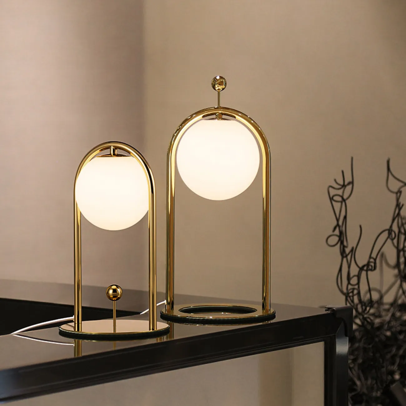 Настольная лампа MODIL B Nickel от ImperiumLoft