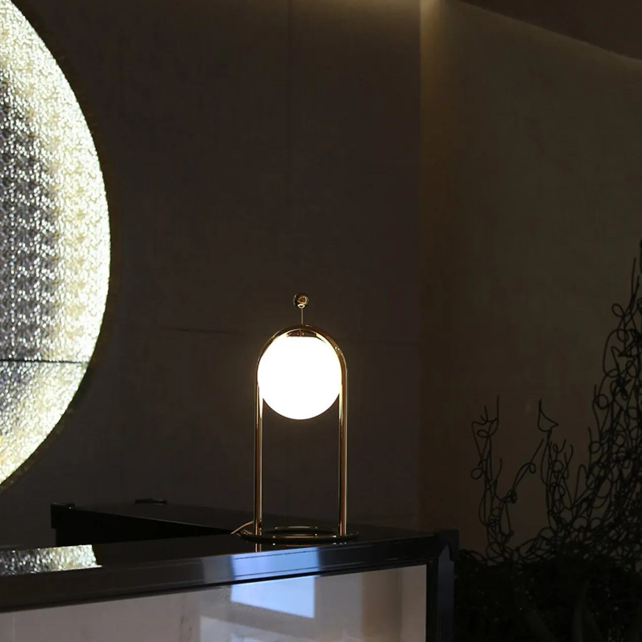 Настольная лампа MODIL B Nickel от ImperiumLoft