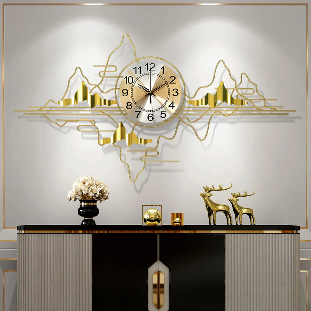 Дизайнерский настенный декор часы LaLume-KKK00342