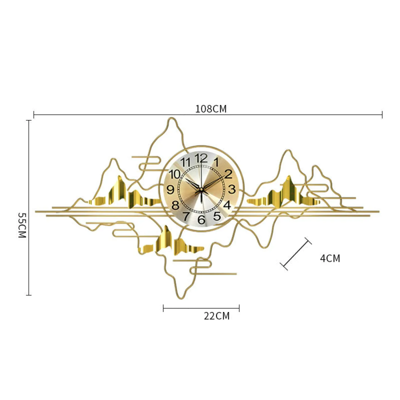 Дизайнерский настенный декор часы LaLume-KKK00342