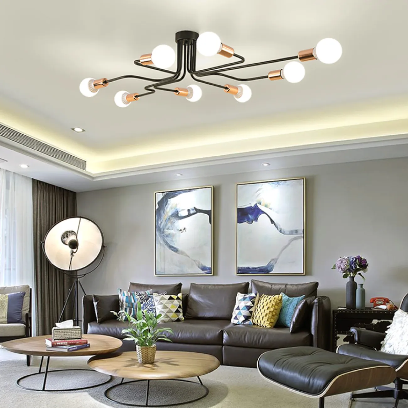 Потолочная люстра SCHEME GOLD от ImperiumLoft Потолочная люстра SCHEME GOLD от ImperiumLoft