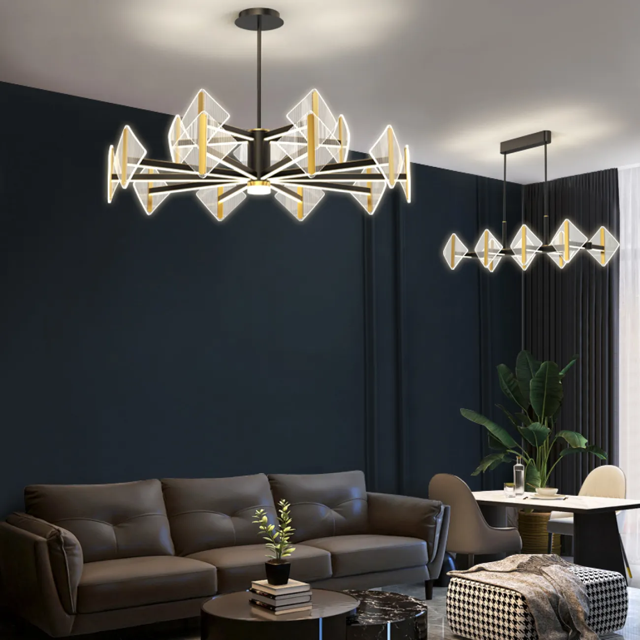 Потолочный светильник KEEN LONG L100 Brass от ImperiumLoft