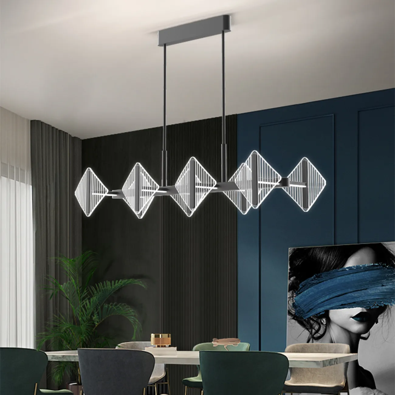 Потолочный светильник KEEN LONG L100 Brass от ImperiumLoft