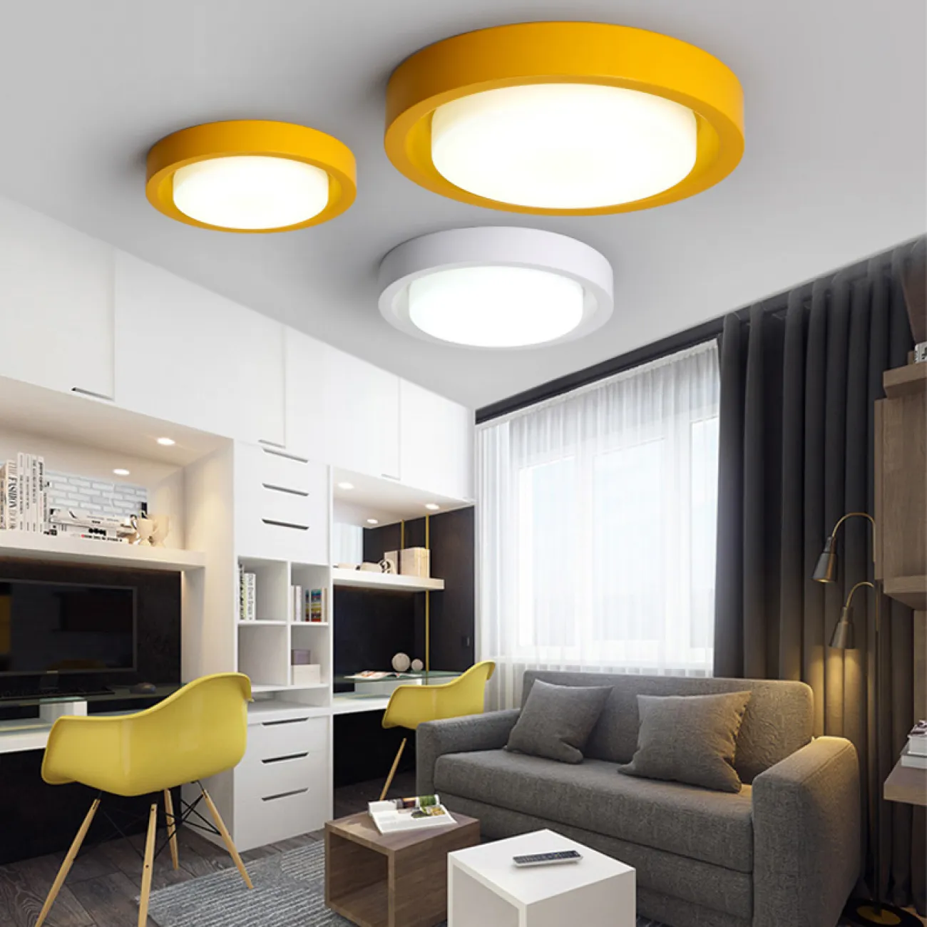 Потолочный светильник BUTTON D47 Pink от ImperiumLoft