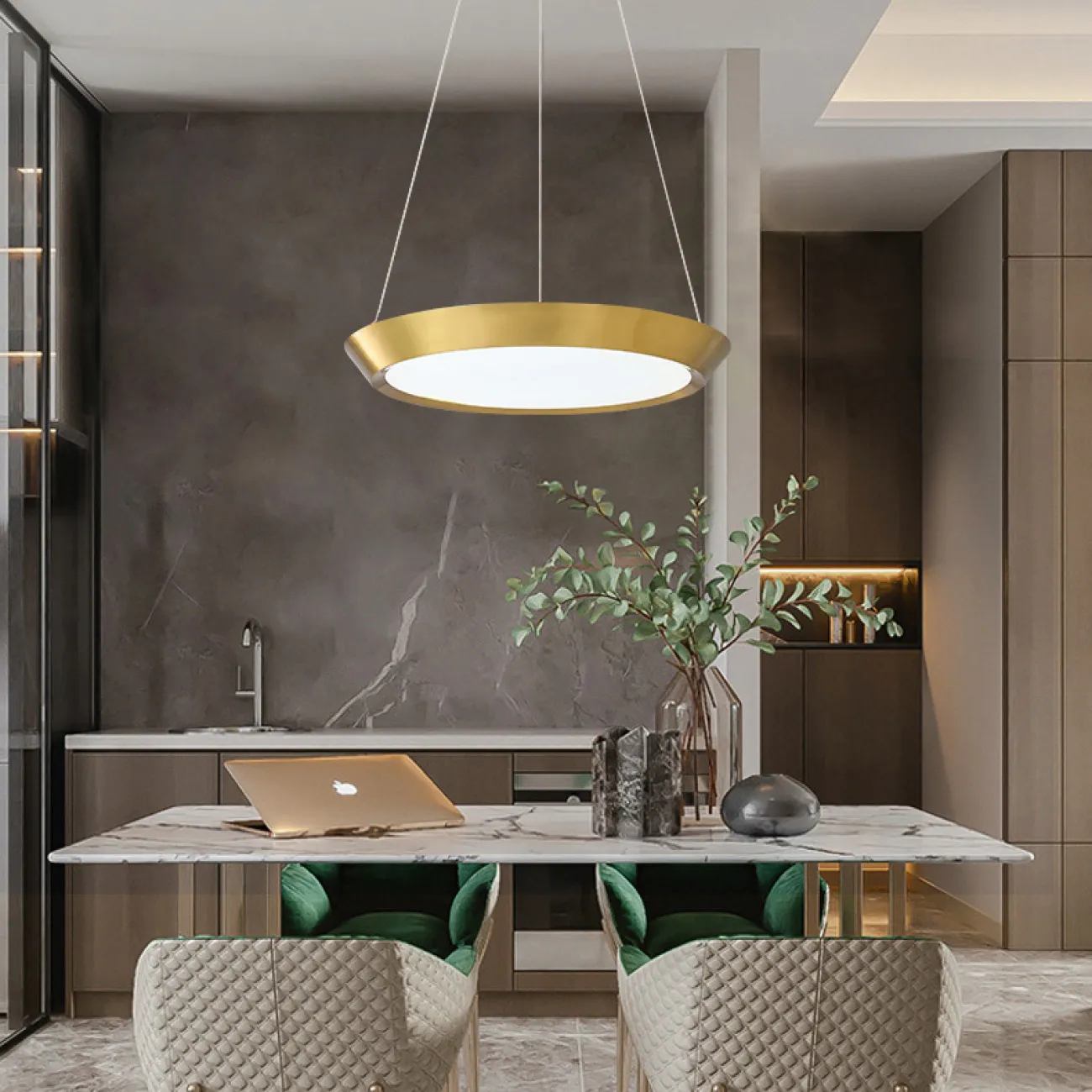 Подвесной светильник SOLVE D50 white от ImperiumLoft