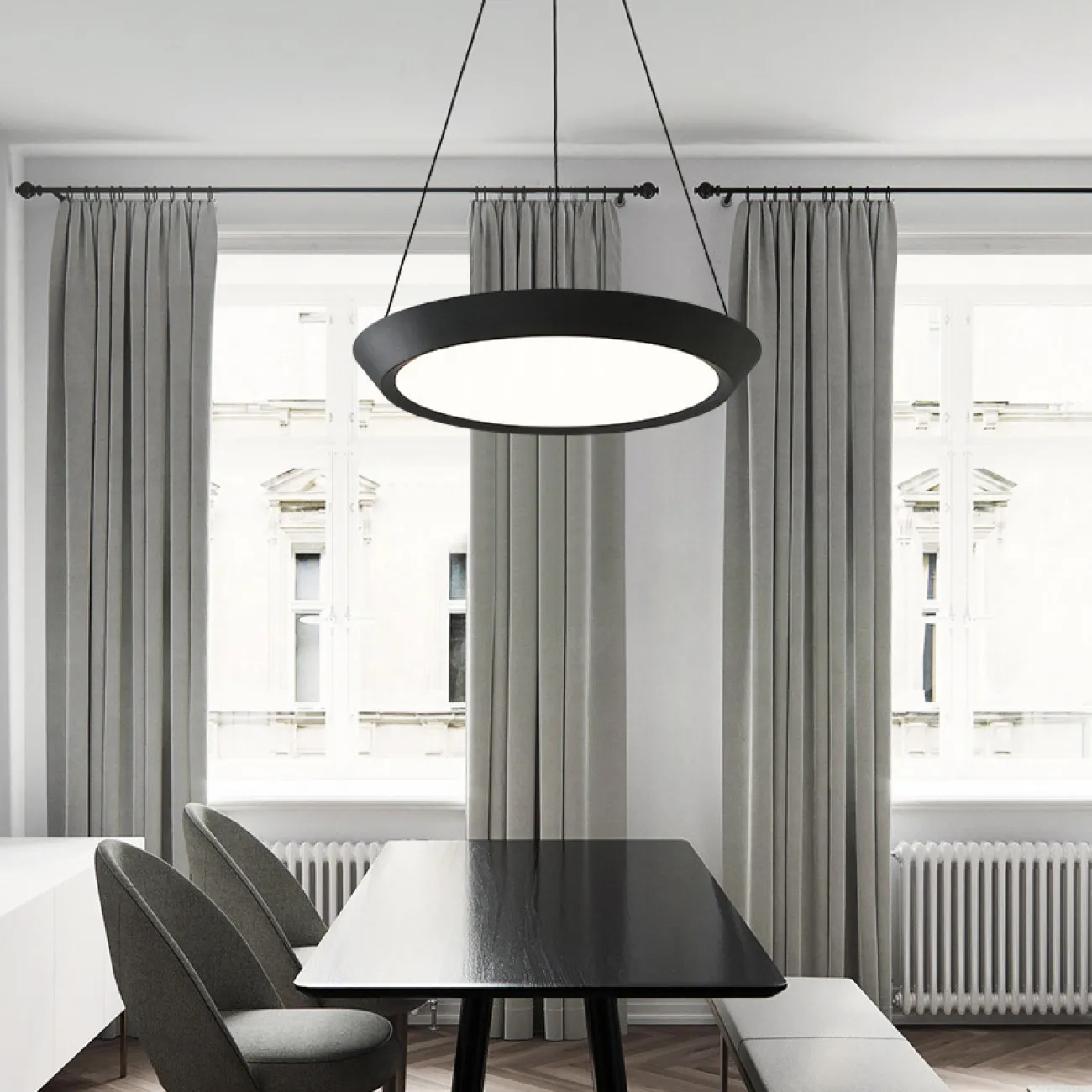 Подвесной светильник SOLVE D40 gray от ImperiumLoft