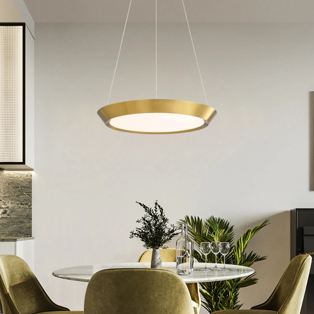 Подвесной светильник SOLVE D50 white от ImperiumLoft