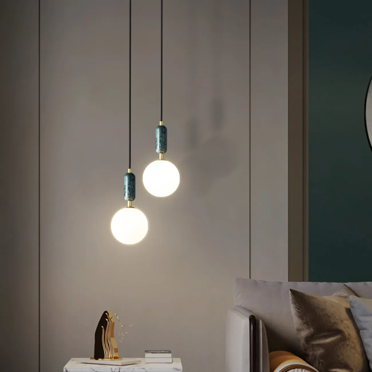 Подвесной светильник PETIT Green от ImperiumLoft