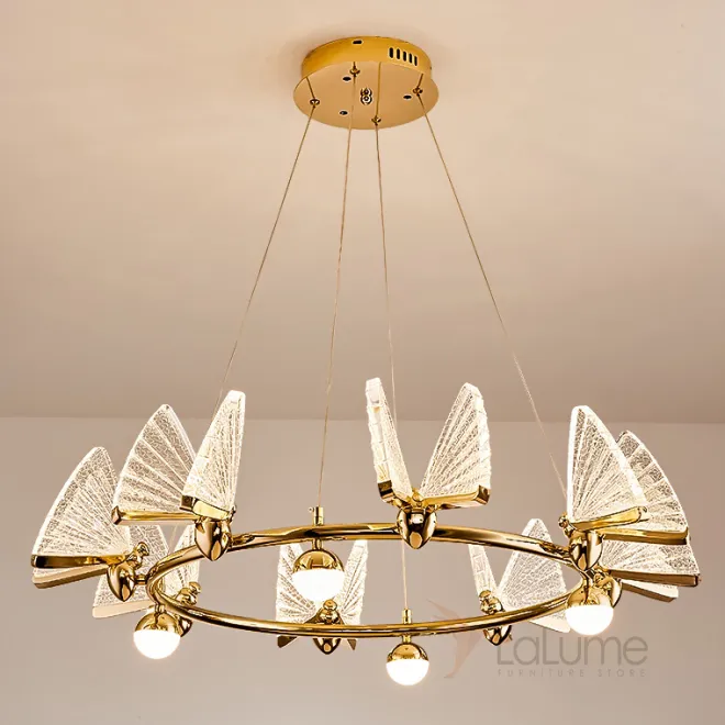 Подвесная люстра AMELIS LUX D83 Transparent Трехцветный свет от ImperiumLoft Подвесная люстра AMELIS LUX D83 Transparent Трехцветный свет от ImperiumLoft