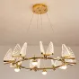 Подвесная люстра AMELIS LUX D83 Transparent Трехцветный свет от ImperiumLoft