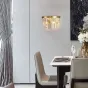 Серия настенных светодиодных светильников с многогранными хрустальными рассеивателями с эффектом льда CAPELLA WALL H13