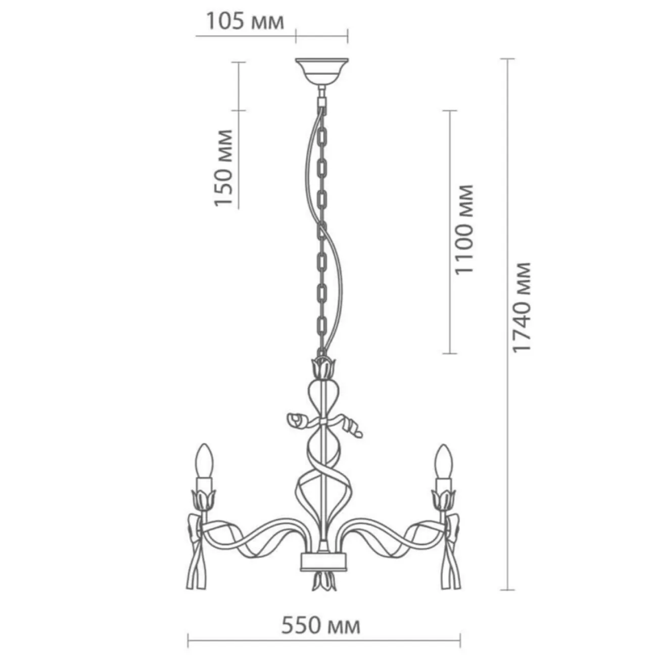 Люстра Kinder rosset 6