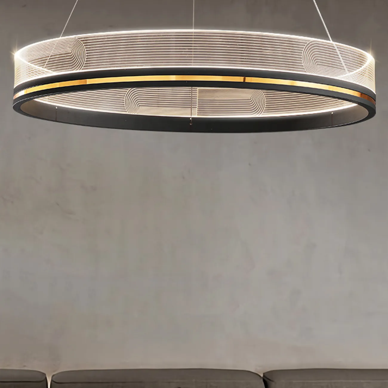 Подвесная люстра DILEMMA D100 Brass от ImperiumLoft