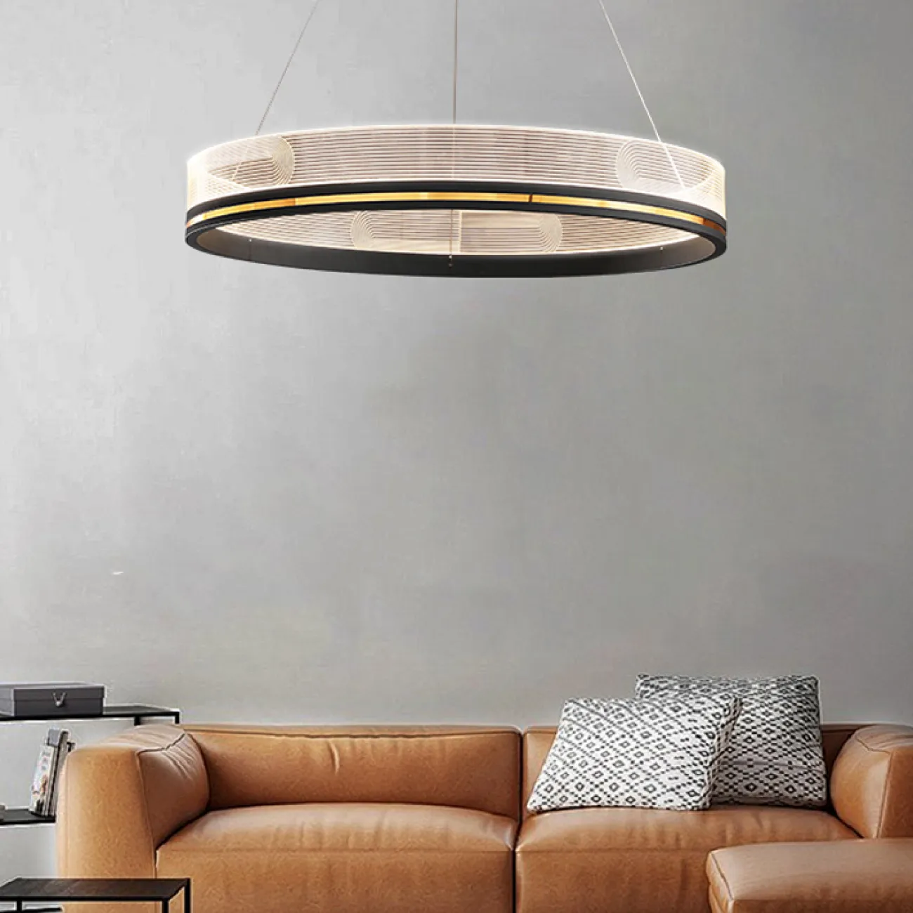 Подвесная люстра DILEMMA D100 Brass от ImperiumLoft